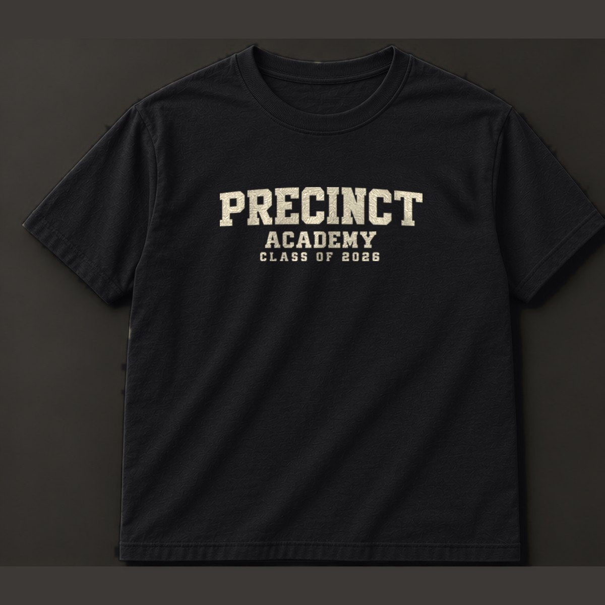 Academy Tee, black, front