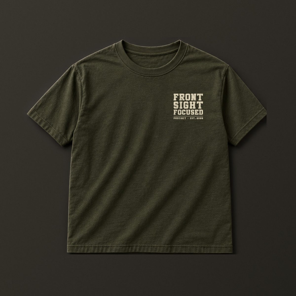 Front Sight Focused Tee, olive, front